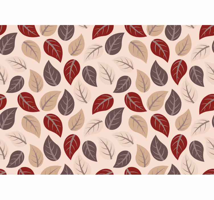Toile fenêtre chambre motif feuilles d'automne - TenStickers