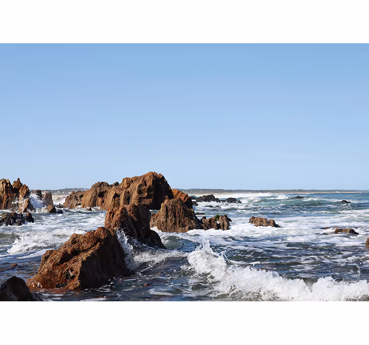 Toile fenêtre chambre plage de l'uruguay - TenStickers