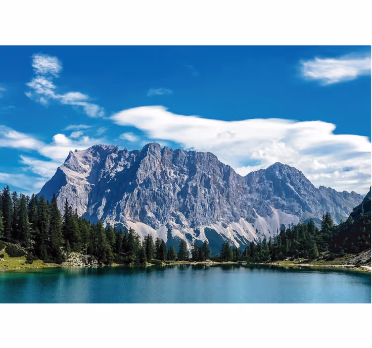 Toile fenêtre chambre seebensee zugspitze en décoration - TenStickers