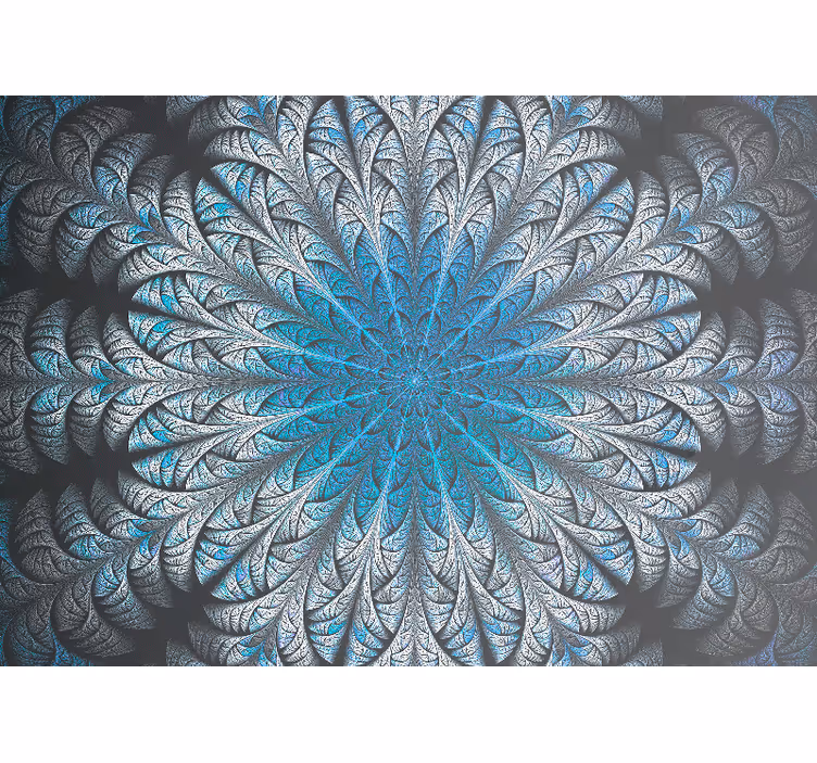 Toile fenêtre chambre mandala brumeux - TenStickers