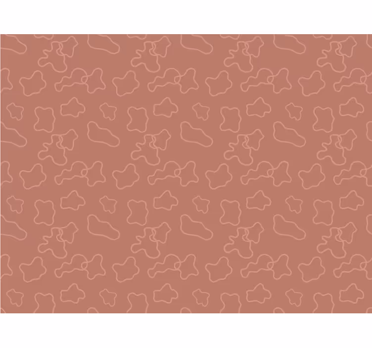 Toile fenêtre chambre cercles irréguliers terracotta - TenStickers