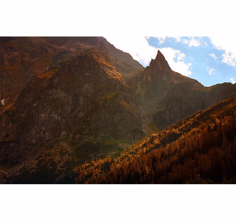 Toile fenêtre chambre paysage des tatras polonais - TenStickers