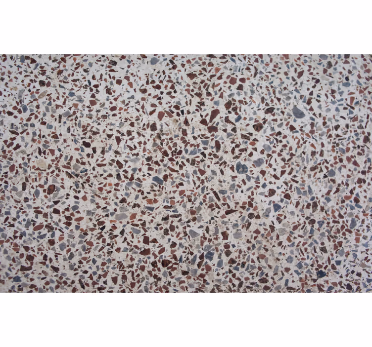 Toile fenêtre gris couleur terrazzo gris - TenStickers