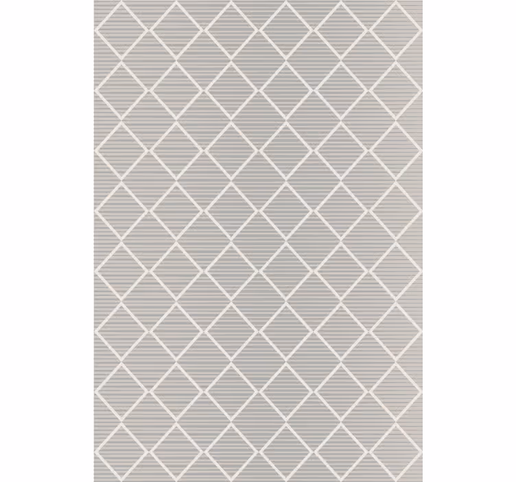 Toile fenêtre gris losanges gris irréguliers - TenStickers