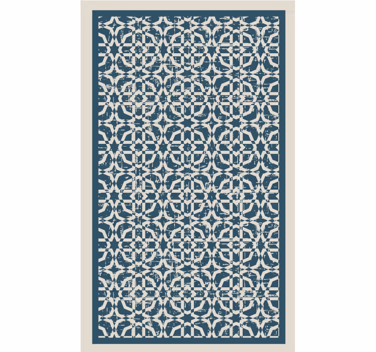 Toile fenêtre gris zone octogonale - TenStickers