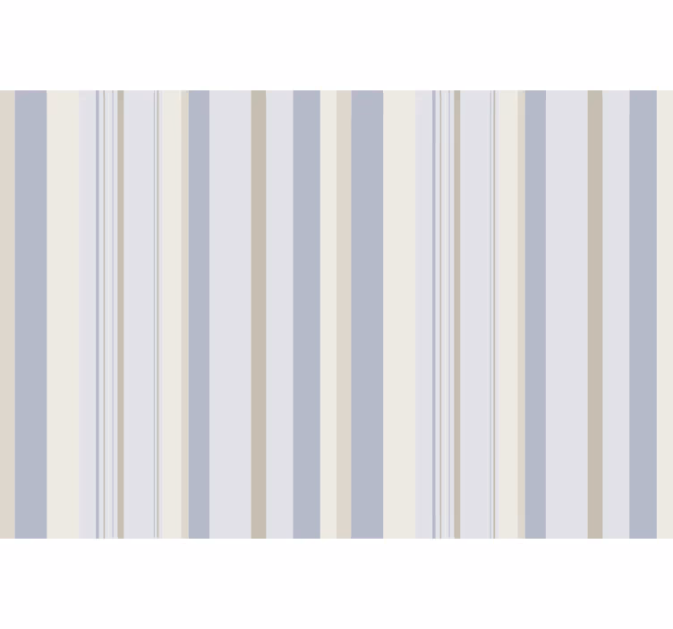 Toile fenêtre gris rayures bleues et beiges années 80 - TenStickers