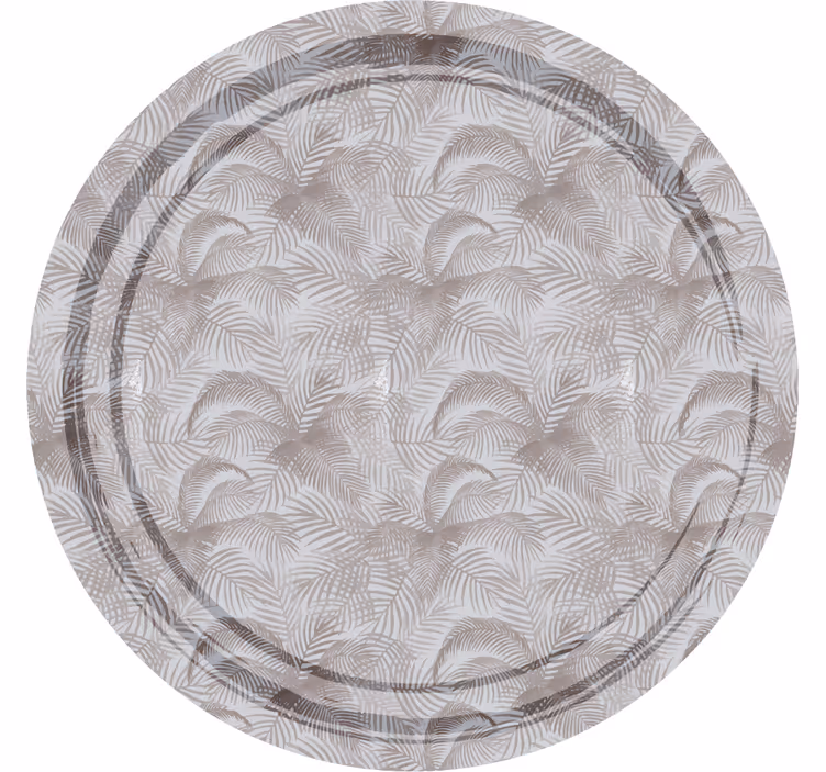 Toile fenêtre gris botanique élégant années 80 - TenStickers