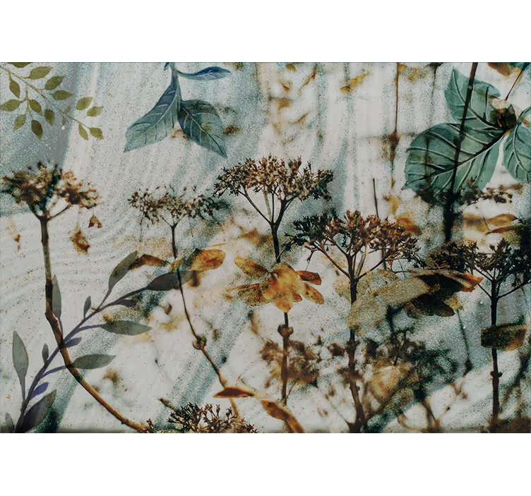 Toile fenêtre chambre flora botanique - TenStickers