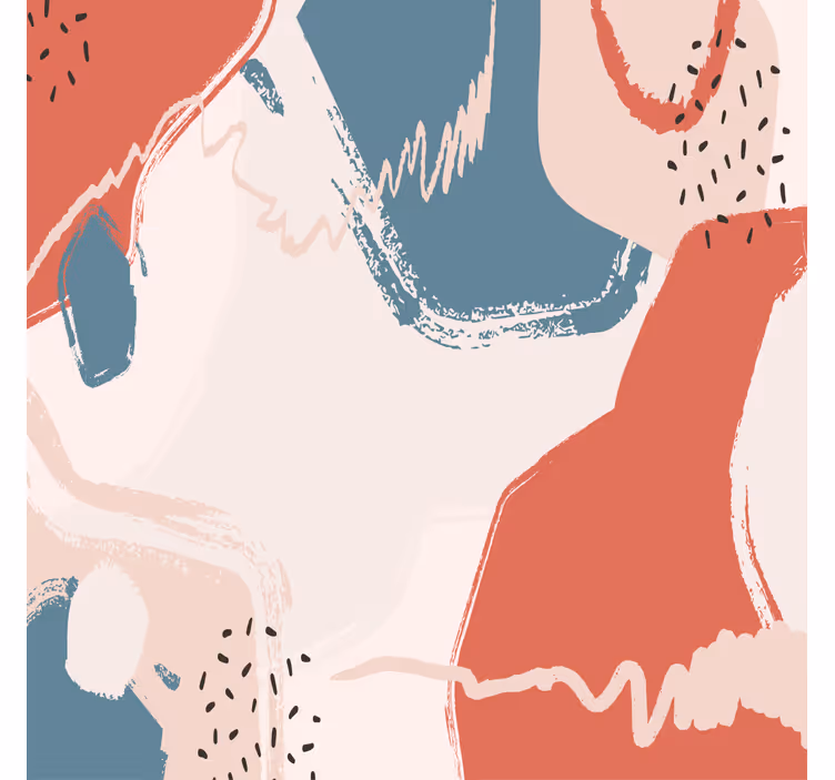 Toile fenêtre salon art mural abstrait - TenStickers