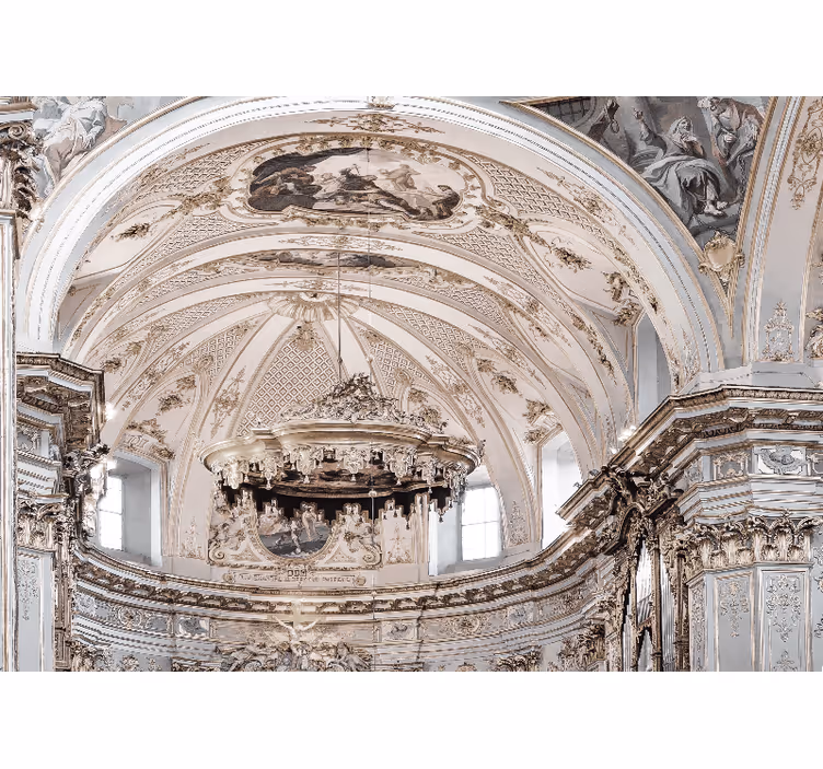 Toile fenêtre salon architecture vintage 3d - TenStickers