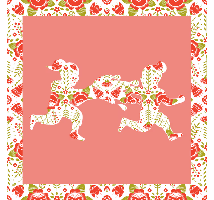 Toile fenêtre salon tradition de Śmingus dyngus - TenStickers