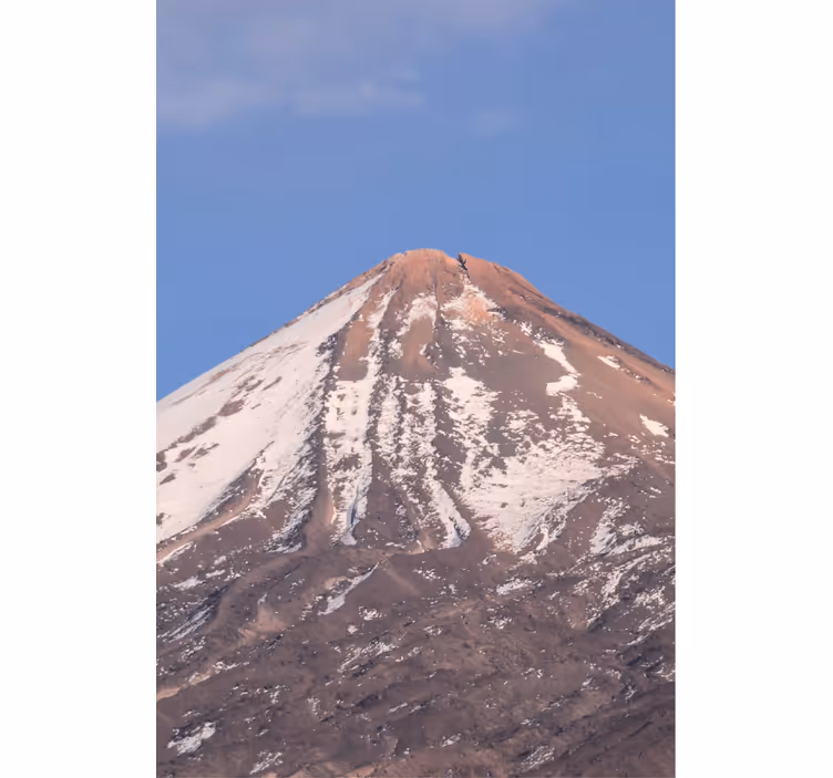 Toile fenêtre salon montagne teide - TenStickers
