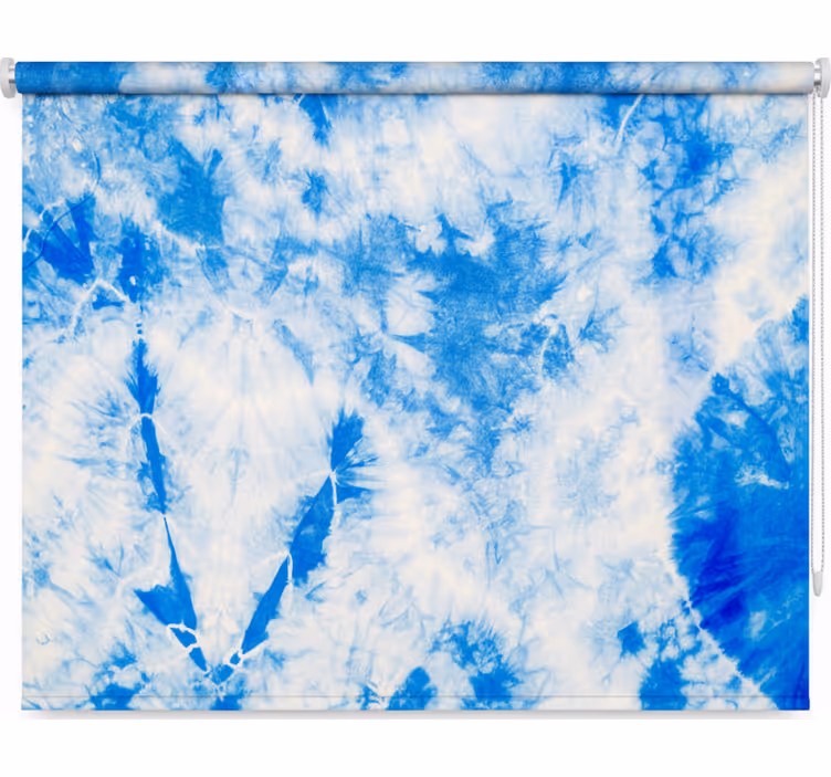 Toile fenêtre chambre dégradé bleu et blanc - TenStickers