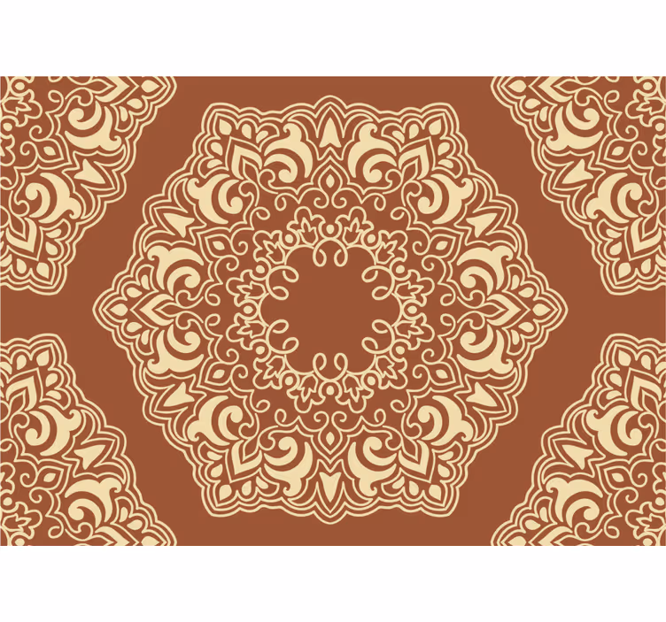 Toile fenêtre chambre style russe beige antique - TenStickers