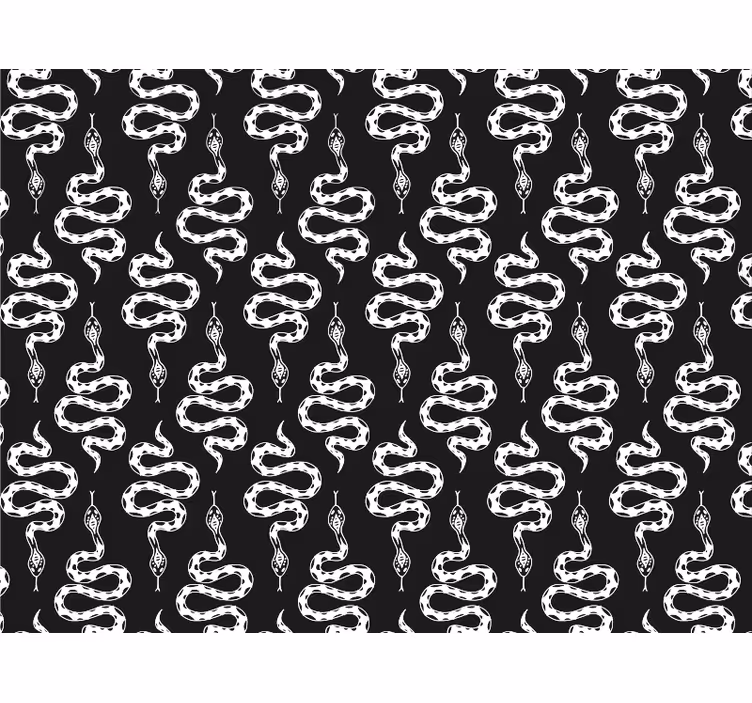 Toile fenêtre chambre motif serpents - TenStickers