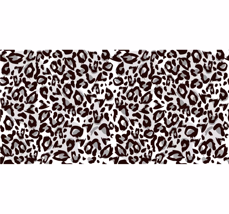 Toile fenêtre chambre léopard noir - TenStickers