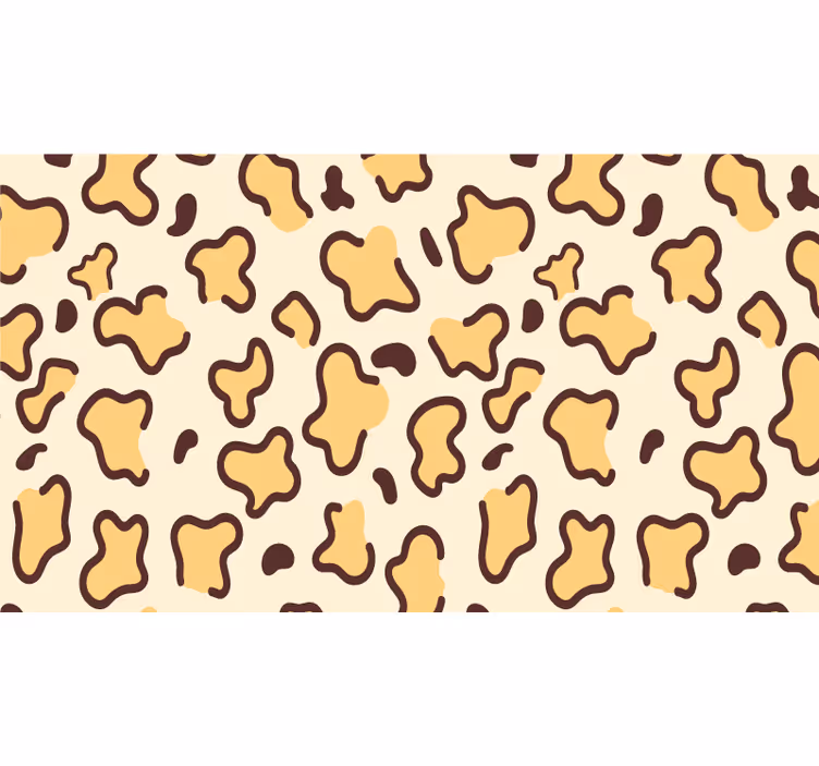Toile fenêtre chambre motifs de taches de girafe - TenStickers