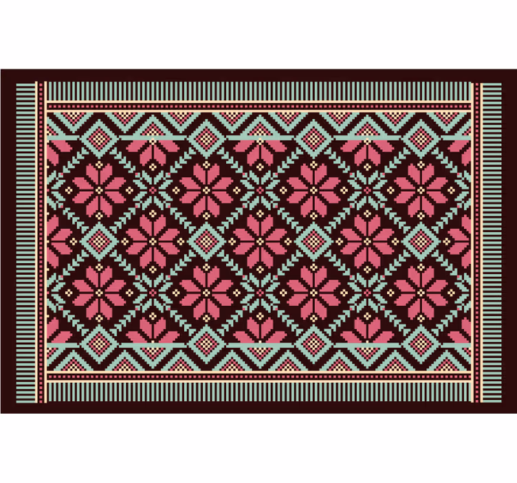Toile fenêtre chambre tapis de sol brodé - TenStickers