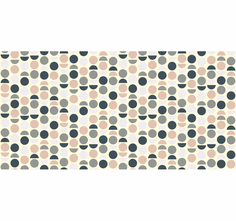 Toile fenêtre chambre cercles nordiques - TenStickers