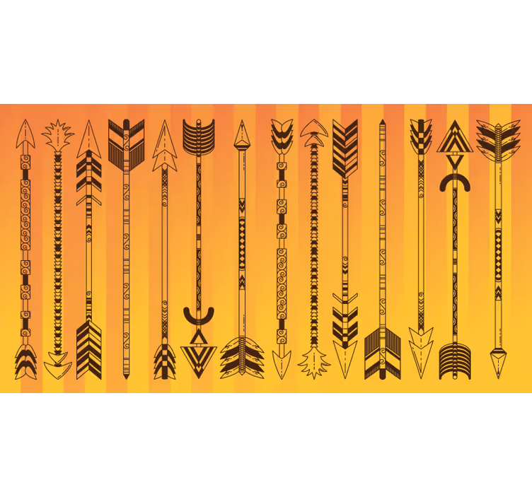 Toile fenêtre chambre rayures coucher de soleil sud-ouest - TenStickers