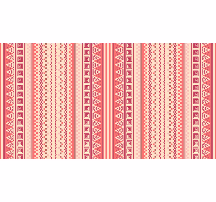 Toile fenêtre chambre rayures rouges classiques - TenStickers
