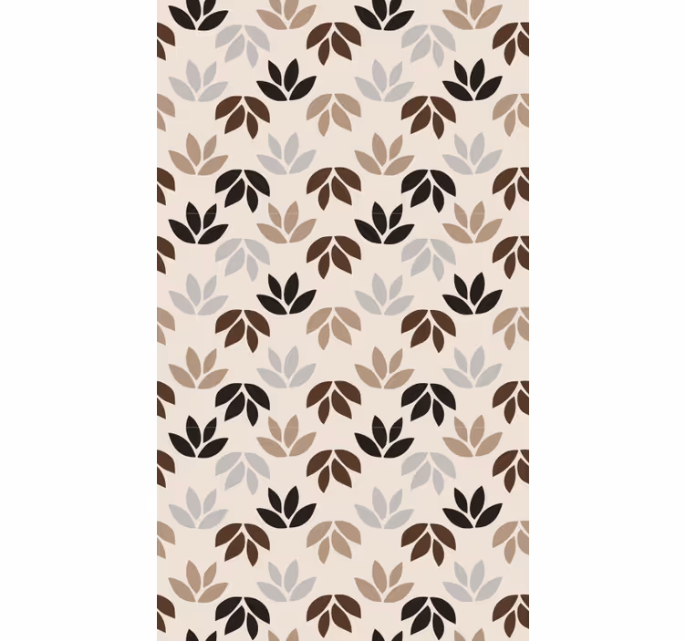 Toile fenêtre chambre branches de feuilles brunes - TenStickers
