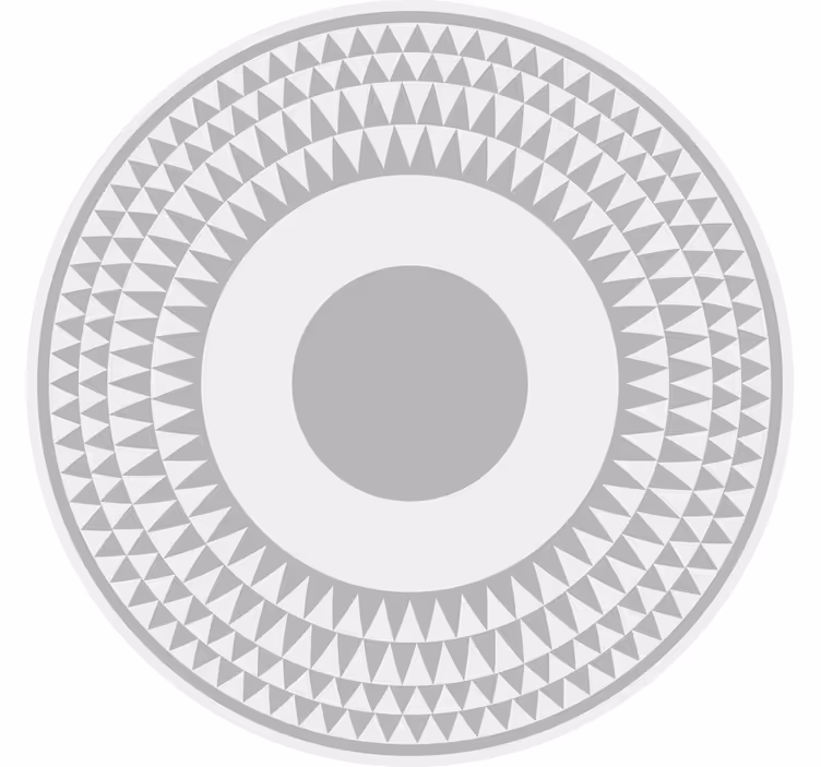 Toile fenêtre chambre motif triangle gris minimaliste - TenStickers