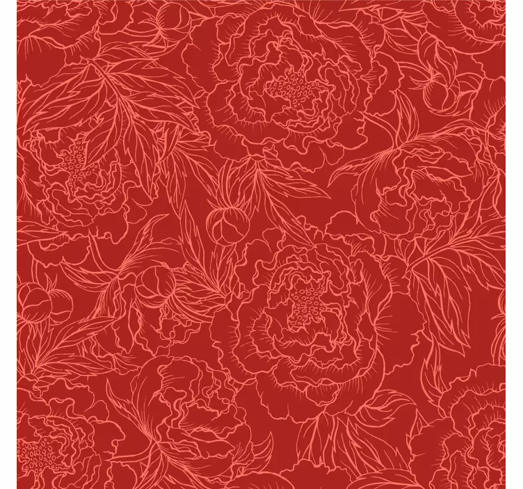 Toile fenêtre chambre design rose hollywood-regency - TenStickers