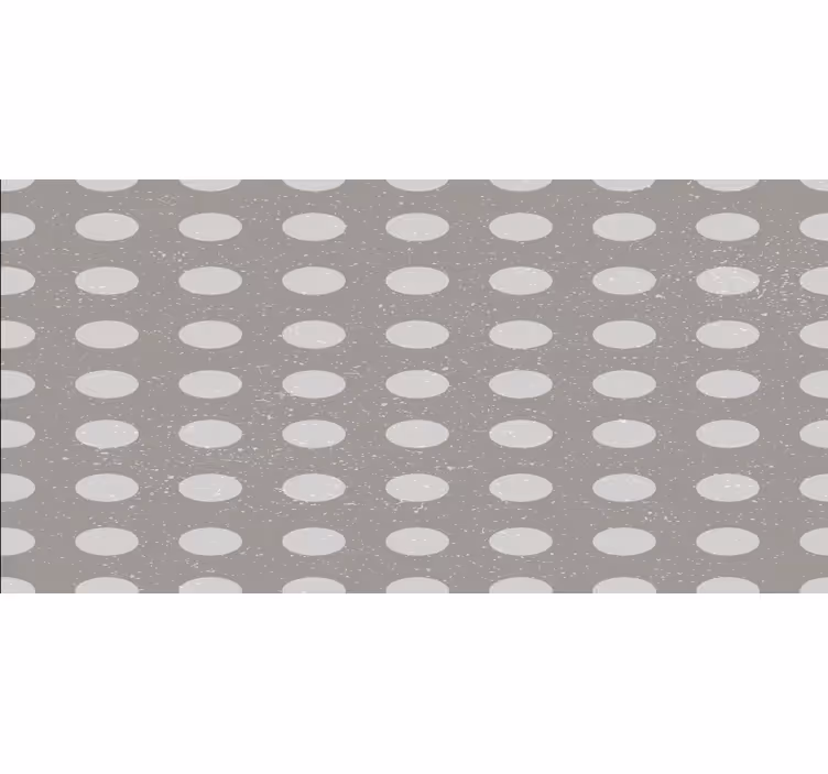 Toile fenêtre chambre motif cercles gris géométriques - TenStickers