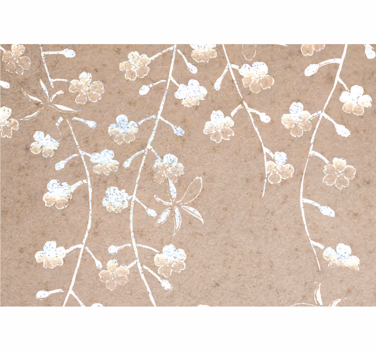 Toile fenêtre chambre arbre asiatique vintage - TenStickers