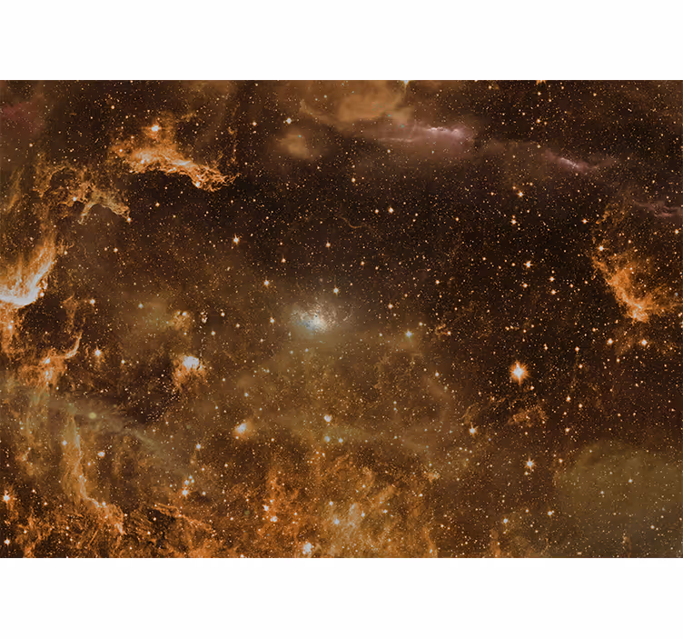 Toile fenêtre chambre nuages mystérieux cosmos - TenStickers