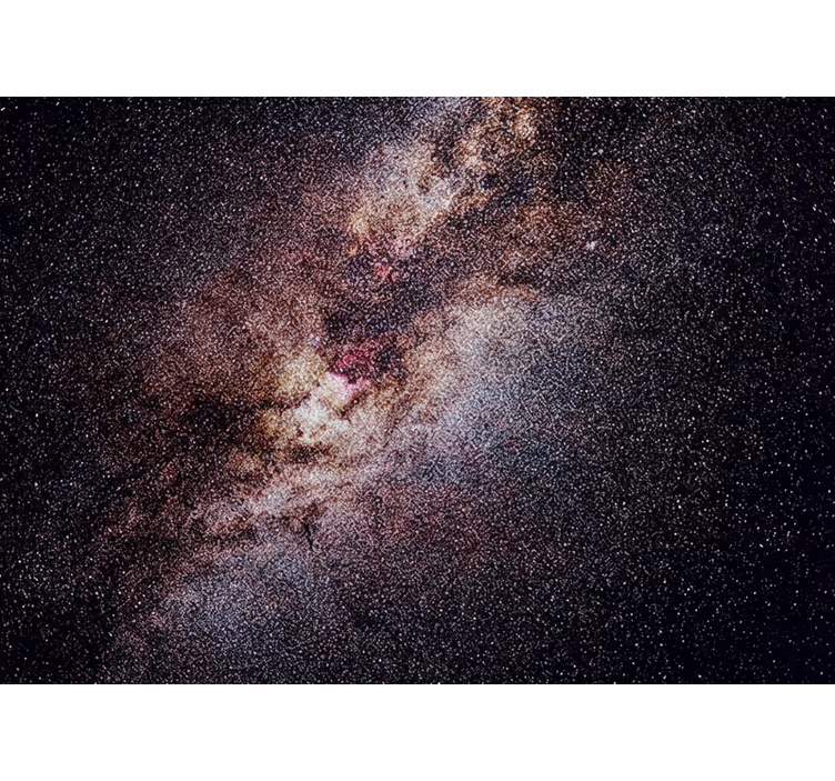 Toile fenêtre chambre ciel esthétique avec étoiles - TenStickers
