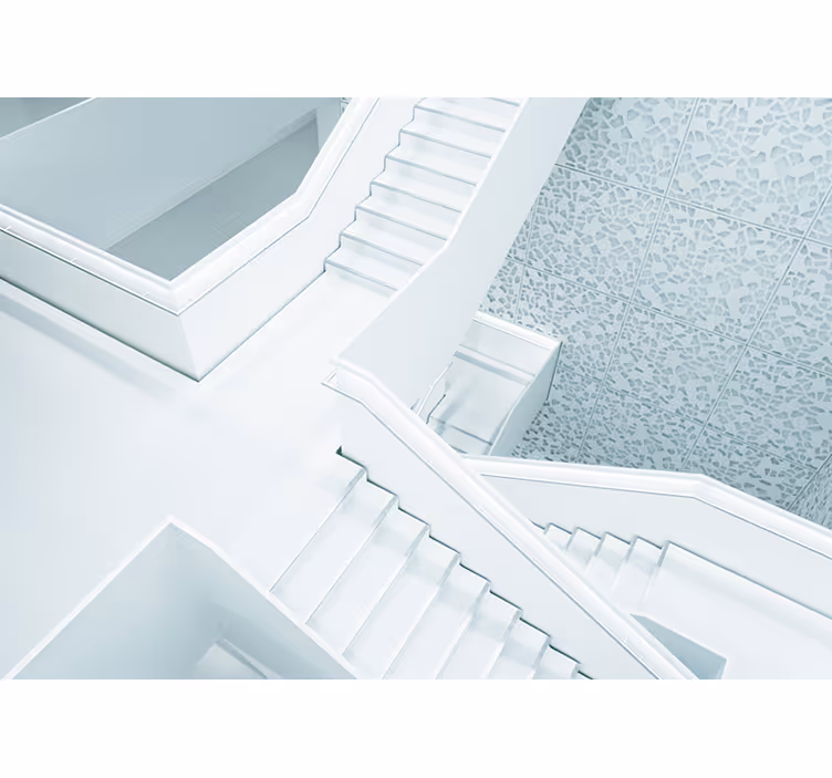 Toile blanche fenêtre effet mur 3d - TenStickers