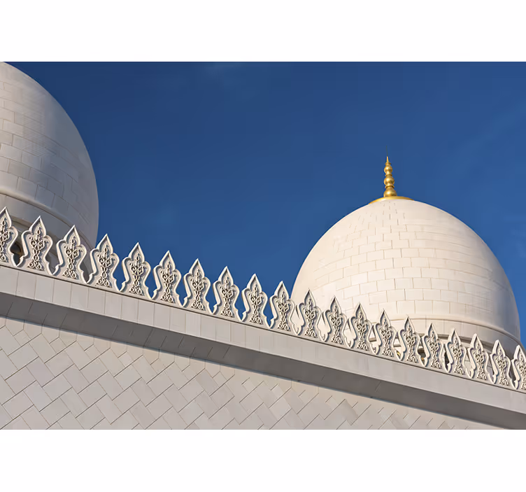 Toile blanche fenêtre emirates cheikh zayed - TenStickers