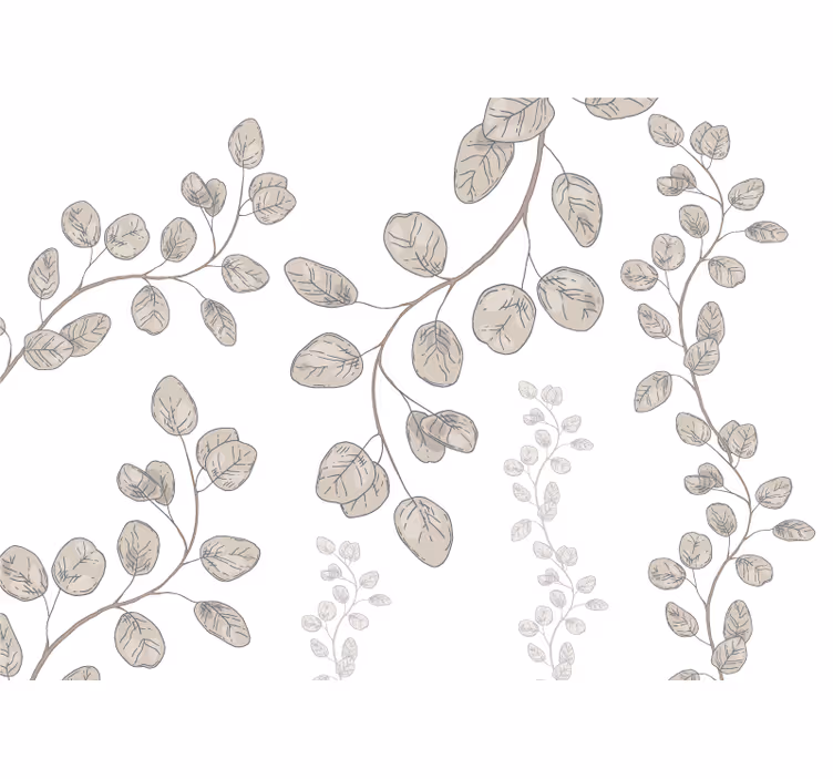 Toile blanche fenêtre style provençal jeunes feuilles - TenStickers