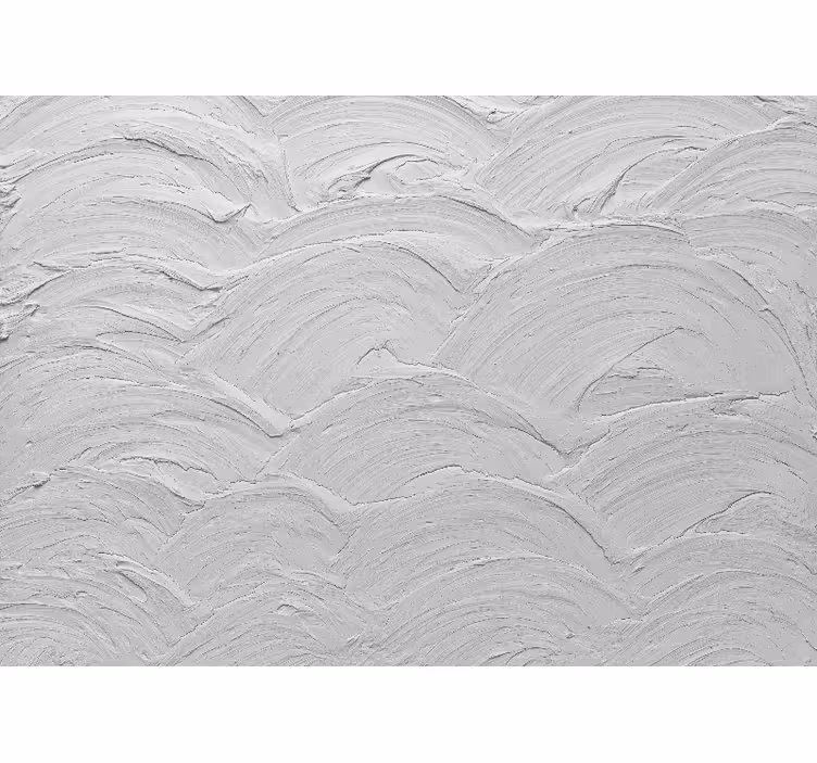 Toile blanche fenêtre texture ciment gris ondulée japandi - TenStickers