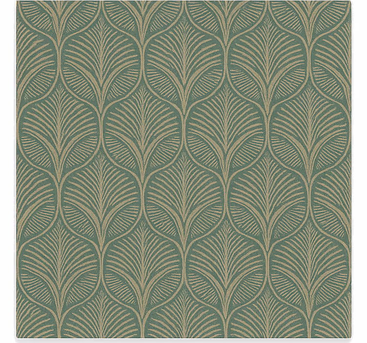Toile fenêtre salon forêt linéaire - TenStickers