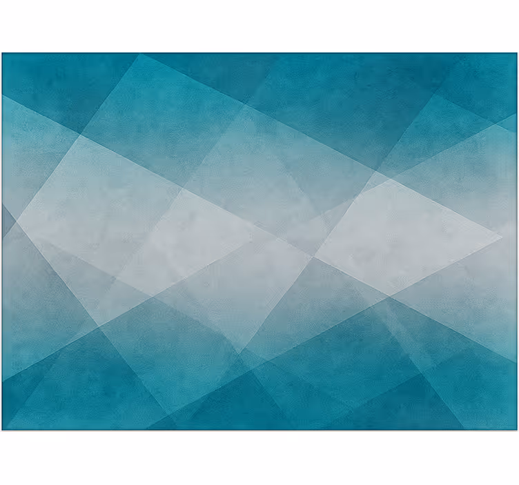 Toile fenêtre salon effet délavé bleu et gris - TenStickers