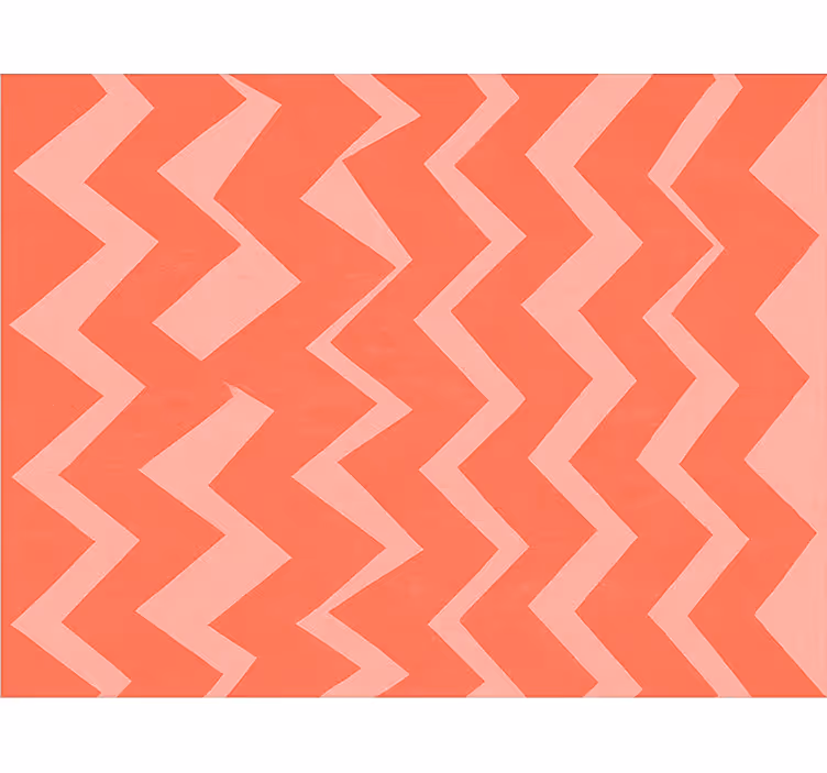 Toile fenêtre salon motif zigzag rose - TenStickers