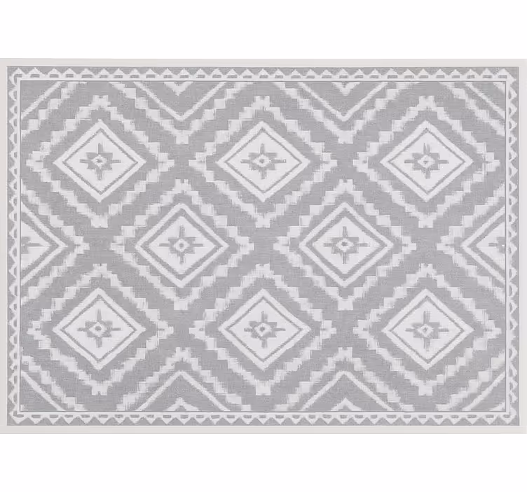 Toile fenêtre salon effet marocain argenté - TenStickers