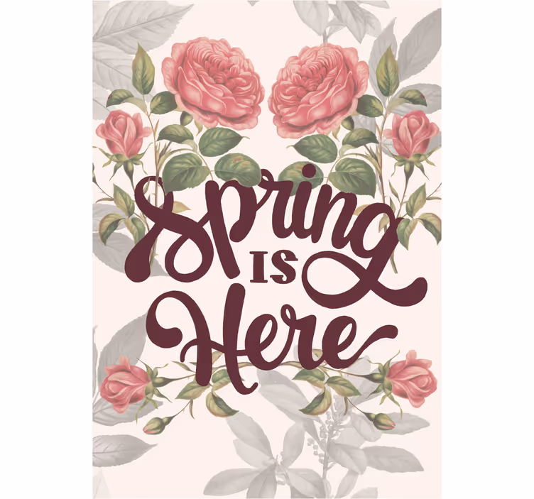 Toile fenêtre salon le printemps est là - TenStickers