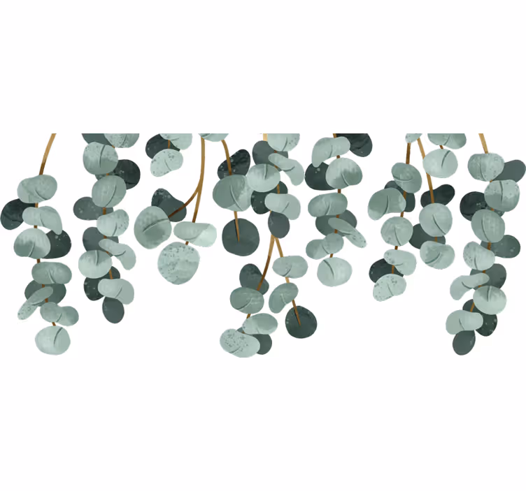 Toile fenêtre chambre plantes suspendues - TenStickers