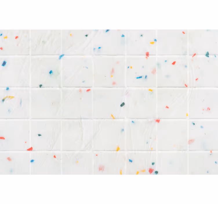 Toile fenêtre chambre enfant carreaux colorés - TenStickers