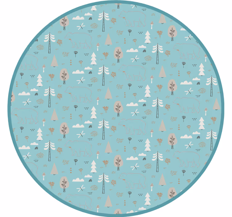 Toile fenêtre chambre enfant style nordique géométrique - TenStickers