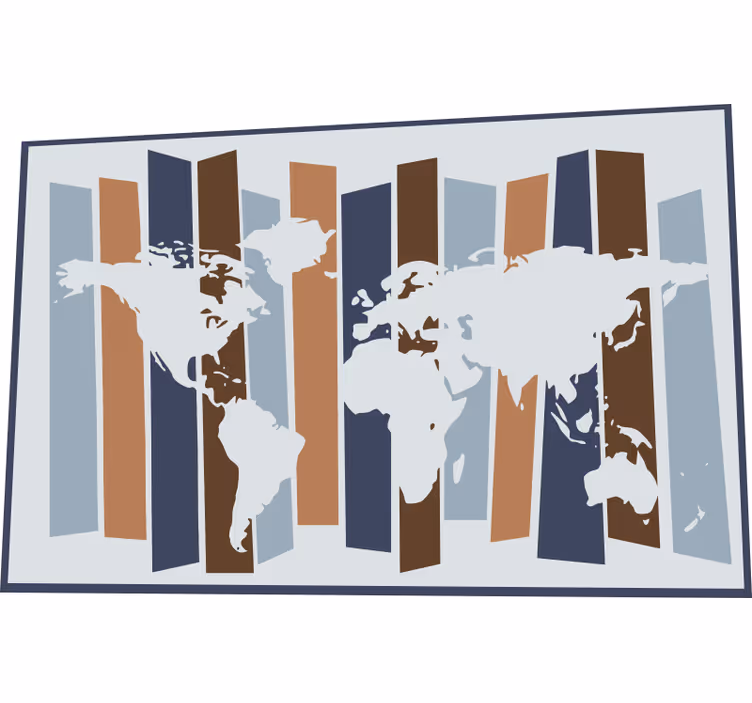 Toile fenêtre chambre enfant couleurs nordiques - TenStickers