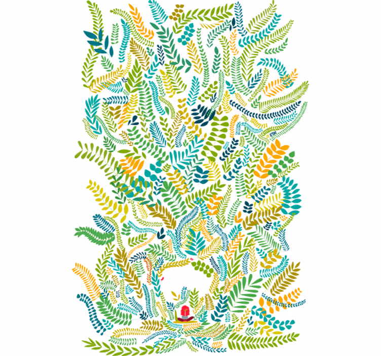 Toile fenêtre chambre enfant lecture enchantée - TenStickers