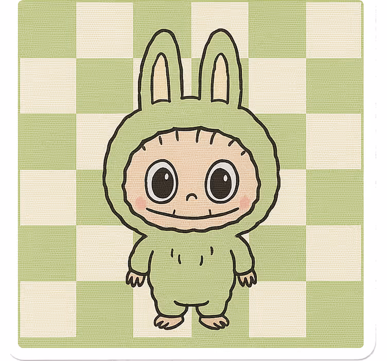 Toile fenêtre chambre enfant poupée monstre en toile - TenStickers