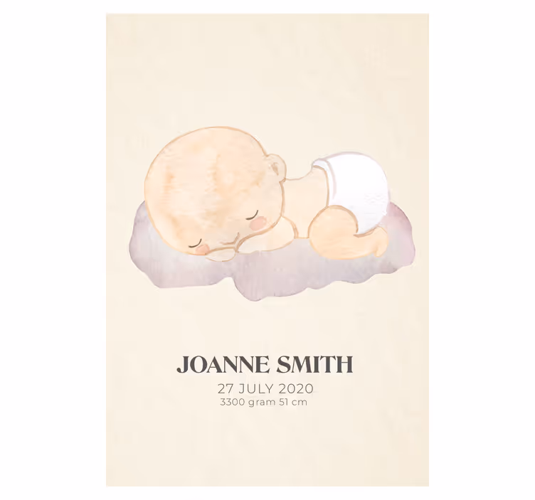 Toile fenêtre chambre enfant amour nouveau-né - TenStickers
