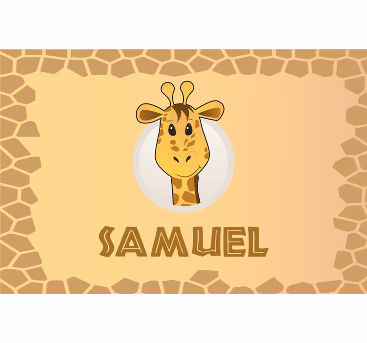 Toile fenêtre chambre enfant nom personnalisable - TenStickers