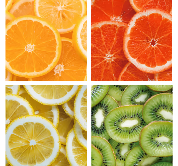 Toile fenêtre cuisine fruits citronnés - TenStickers